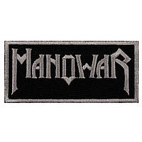 Нашивка с вышивкой MANOWAR 1 White Logo