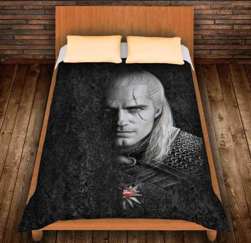 Плед з 3D принтом-Witcher Harolt