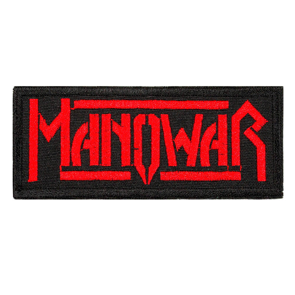 Нашивка MANOWAR 3 лого червоне