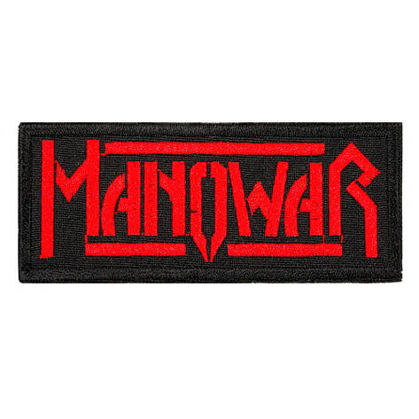 Нашивка MANOWAR 3 лого червоне, фото 1