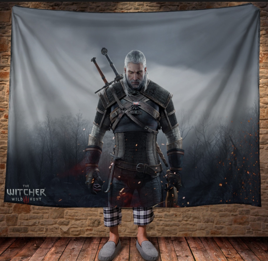 Плед з 3D принтом-WITCHER Game