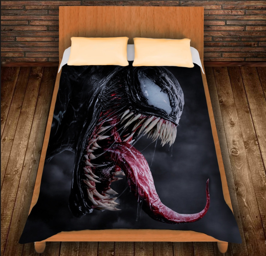 Плед з 3D принтом-Venom Scream