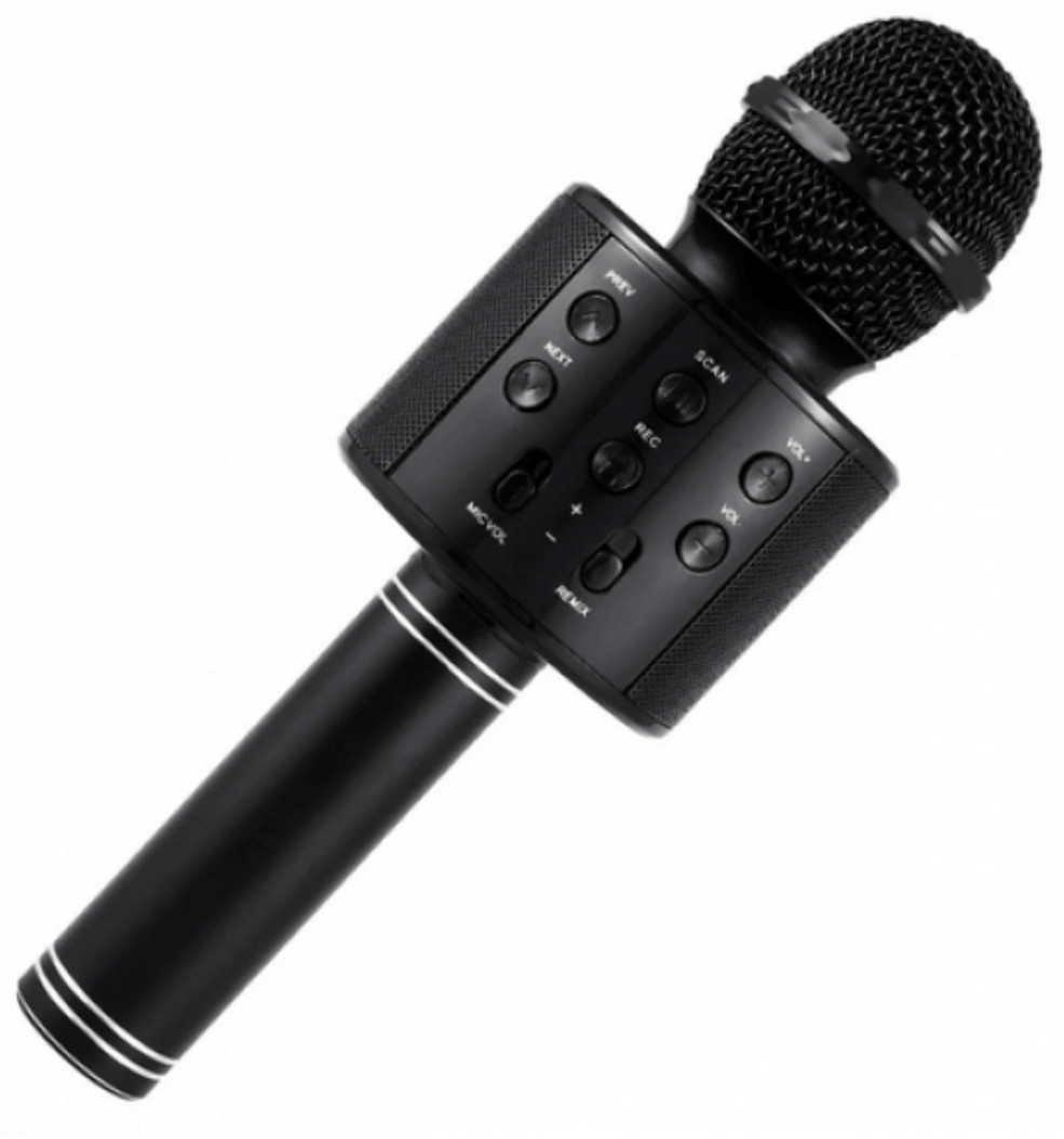 Бездротовий Bluetooth караоке мікрофон зі зміною голосу WSTER WS-858 Чорний
