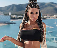 Чорний спортивний топ, фото 4