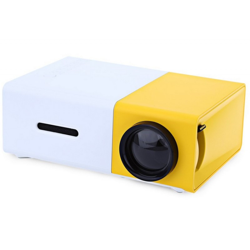 Проектор Led Projector YG300 (White Yellow) | Портативный мини проектор - фото 1 - id-p1271439395