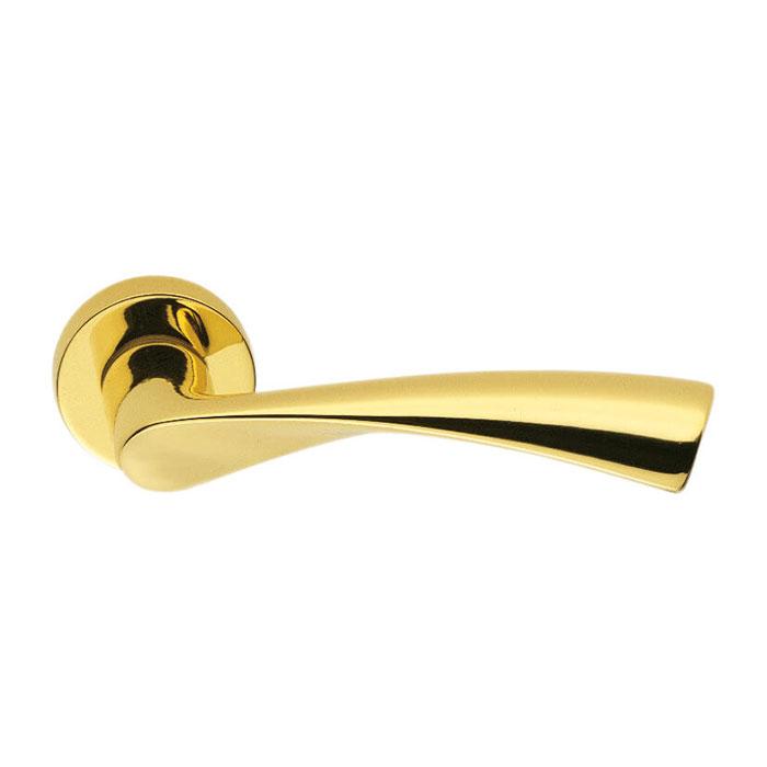 Дверні ручки на розетці комплект (Італія) Colombo Flessa CB 51 24585 полірована латунь