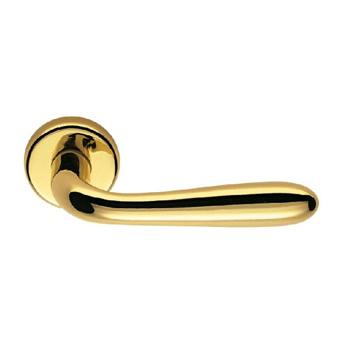 Дверные ручки на розетке комплект (Италия) Colombo Robot полированная латунь 30353