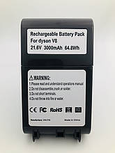 Акумулятор для пилососа Dyson V8/V8 Absolute/V8 Animal/V8 Animal Absolute/SV10/SV10E, (Li-ion 21.6 V 3.0 Ah)