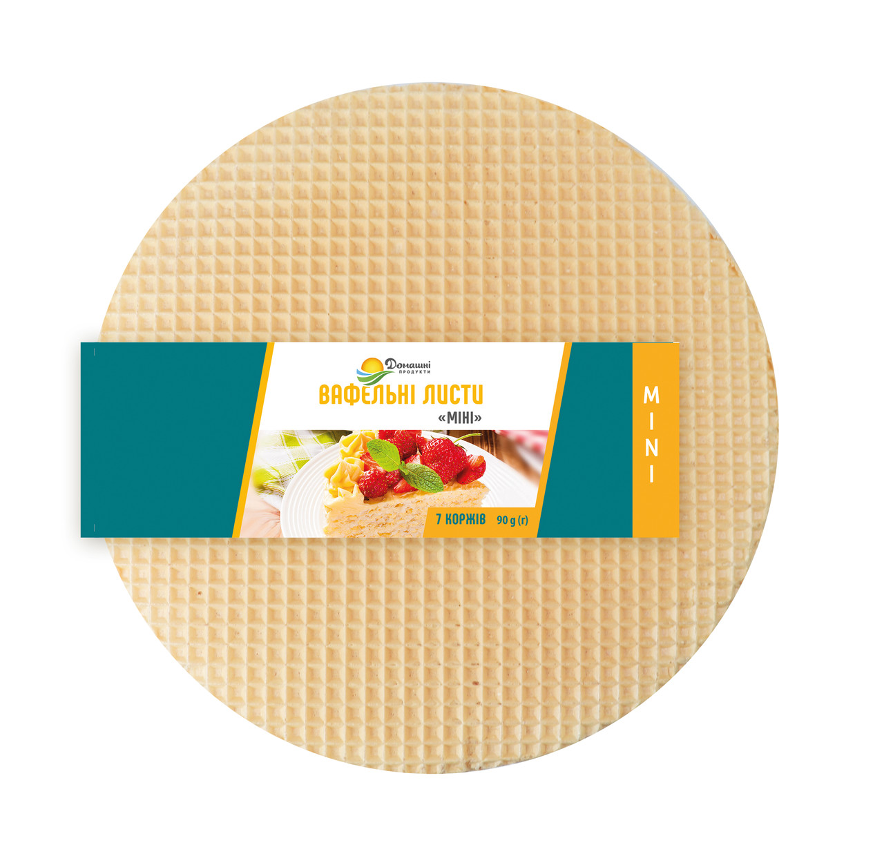 Вафельні листи МІНІ Домашні продукти 90г 22 шт/ 1ящ