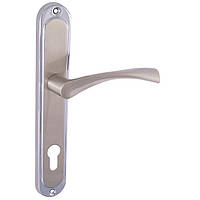 Ручка на планке для входной двери для входных дверей Cosmov POLIS-AL 85 mm SN/CP