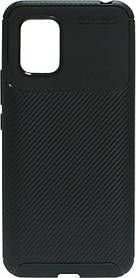 Накладка Xiaomi Mi 10 Lite black Carbon TPU PC