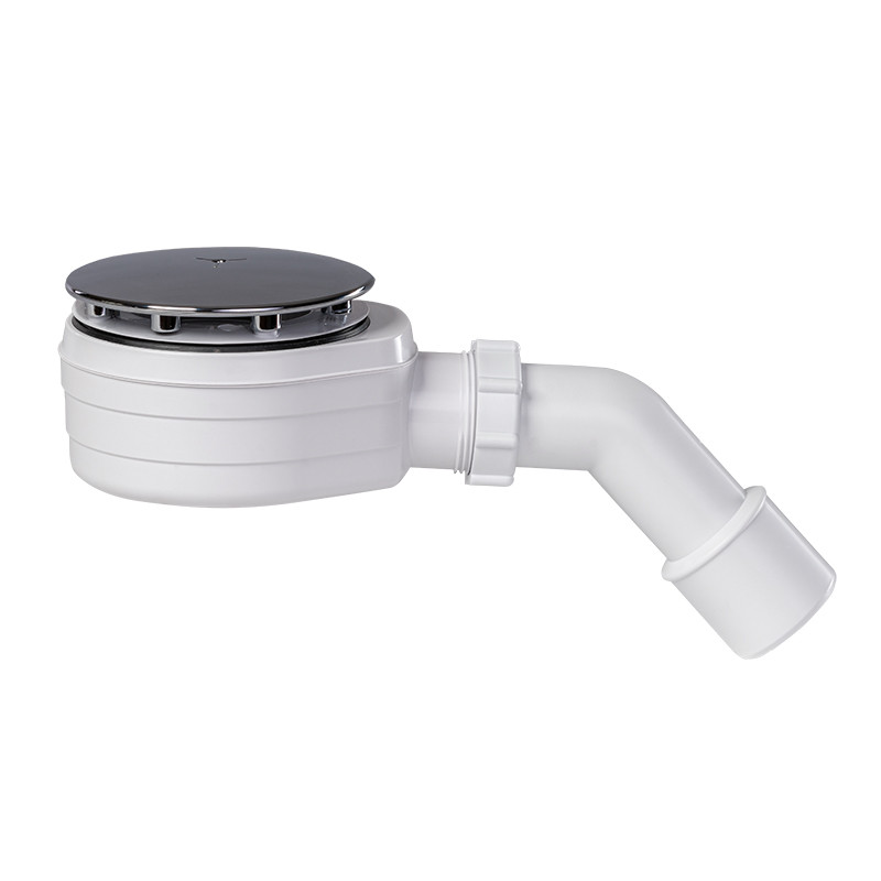 Сифон для душового піддону Styron c гідрозатворів низький Ø90 мм хром