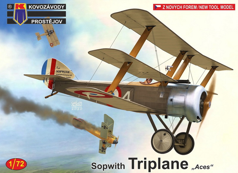 Пластикова модель 1/72 Kovozavody Prostejov 0184 Британський винищувач Sopwith Triplane “France”