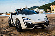 Дитячий електромобіль Lukan Hypersport (2 мотори по 35W, MP3) Baby Tilly T-7623 EVA WHITE Білий, фото 3