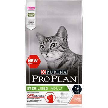 Сухий корм Pro Plan Sterilised для стерилізованих котів з лососем, 10 кг