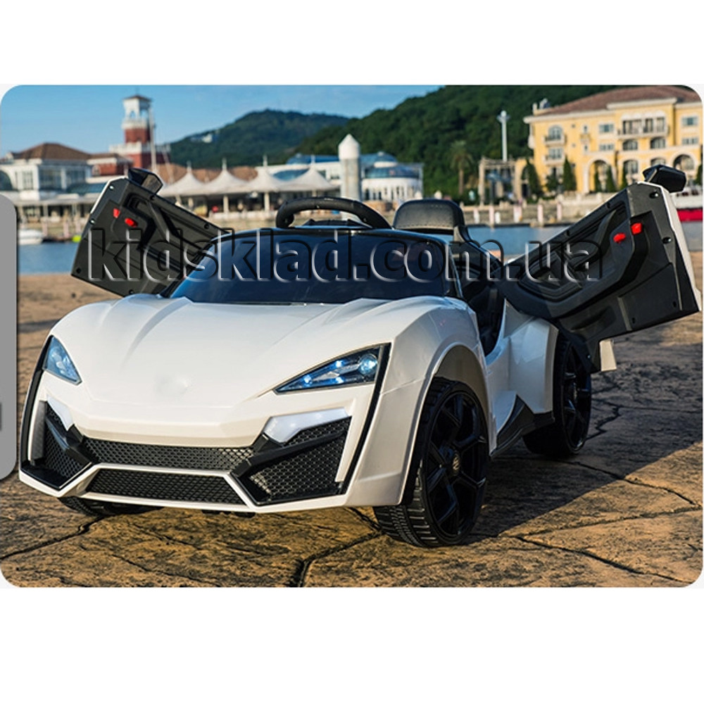 Дитячий електромобіль Lukan Hypersport (2 мотори по 35W, MP3) Baby Tilly T-7623 EVA WHITE Білий, фото 1