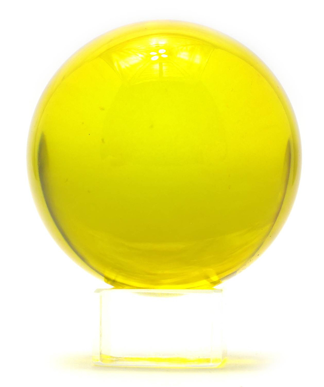 Куля кришталева жовта, фото 1