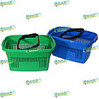 Кошик торговий 22 л, пластиковий кошик покупця, кошик в магазин для покупок, фото 6