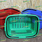 Кошик торговий 22 л, пластиковий кошик покупця, кошик в магазин для покупок, фото 8