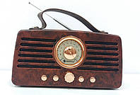 Беспроводная портативная колонка New Rixing Retro FM Radio NR-4013