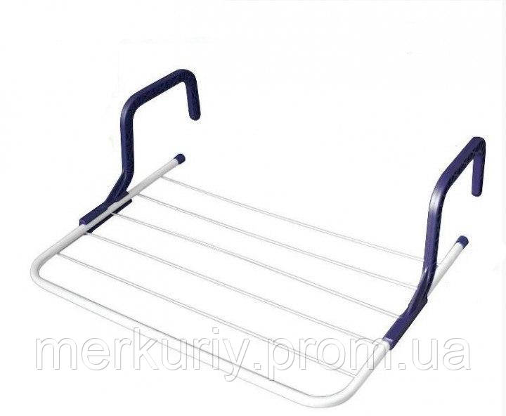 Підвісна вішалка для одягу на батарею 55*34 см знімна Fold Clothes Shelf