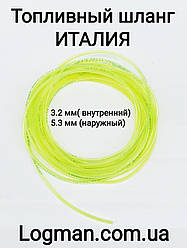 Шланг паливний 3.2 мм*5.3 мм (Італія) Prinz Membrain Gomma (60tub320) для бензину/бензопила/мотокоси/бензокоси/