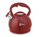 Чайник для плити зі свистком HIGHER KITCHEN ZP-020 ( Німеччина). Чайник 3.5 л з нержавіючої сталі наплитный, фото 2