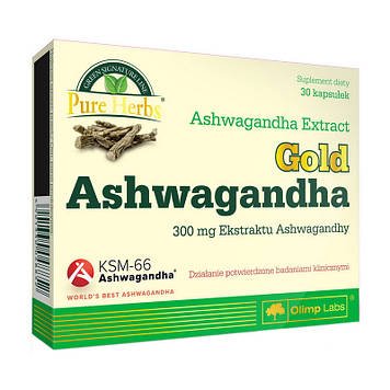 Экстракт ашваганды OLIMP Gold Ashwagandgha 300 mg (30 caps)