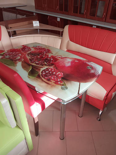 Купить Стеклянный кухонный стол КС-2 (гранат), цена 7100 грн — Prom.ua ...