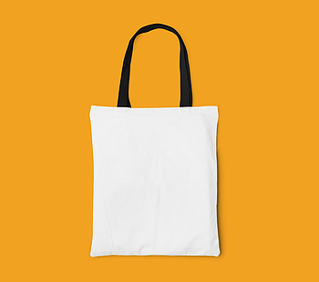Пляжна сумка/Промо сумка (габардин) для сублімації з чорною ручкою