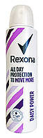 Антиперспирант аэрозоль Rexona All day protection to move more Daisy Power Дейзи Пауэр - 150 мл.