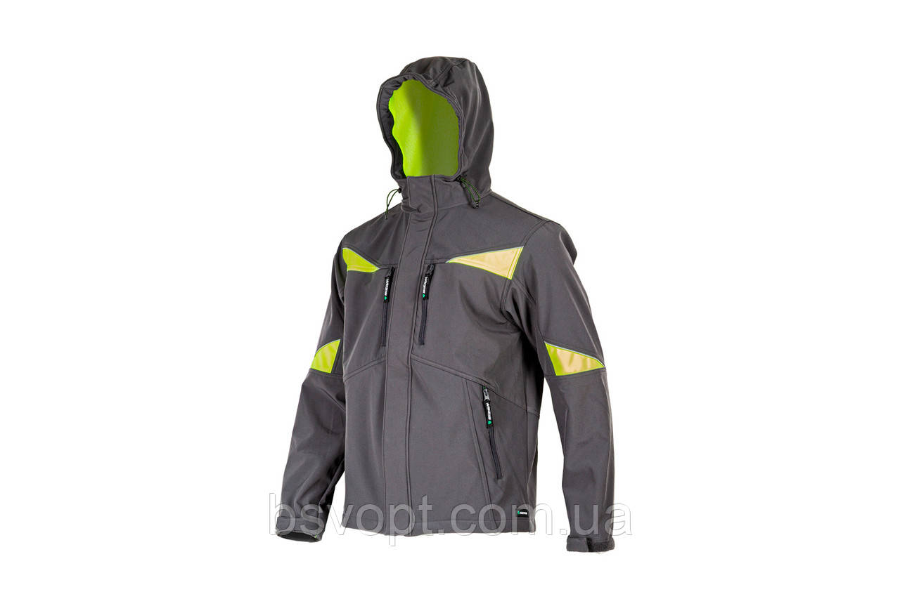 Куртка робоча утеплена Softshell Sizam Kingston S-3XL сіра 30174