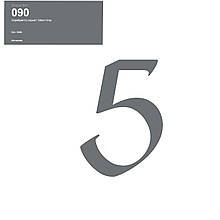 Оракал Цифра 5 срібний 090, кулька фольга 18" або 12" латексна
