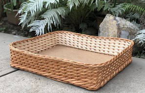 Плетені лотки кошики плетені з висотою 12 см для овочів фруктів, хліба