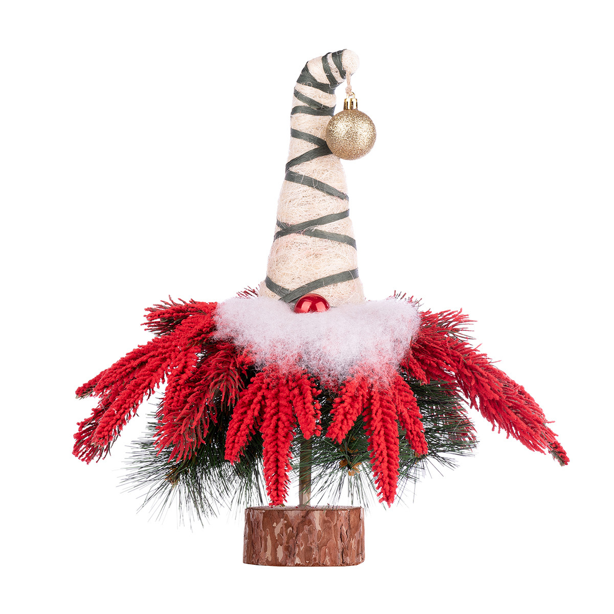 Ялинка-гномик засніжена червоним снігом h-47 см YES! Fun (904266), фото 1