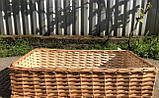 Лотки плетені 42х32х14 торгові кошики з лози короби для овочів, фруктів, хліба, фото 5