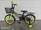 Детский велосипед Crosser Rocky 20" с дополнительными колесами и корзиной (оранжевый, синий, желтый, розовый), фото 2
