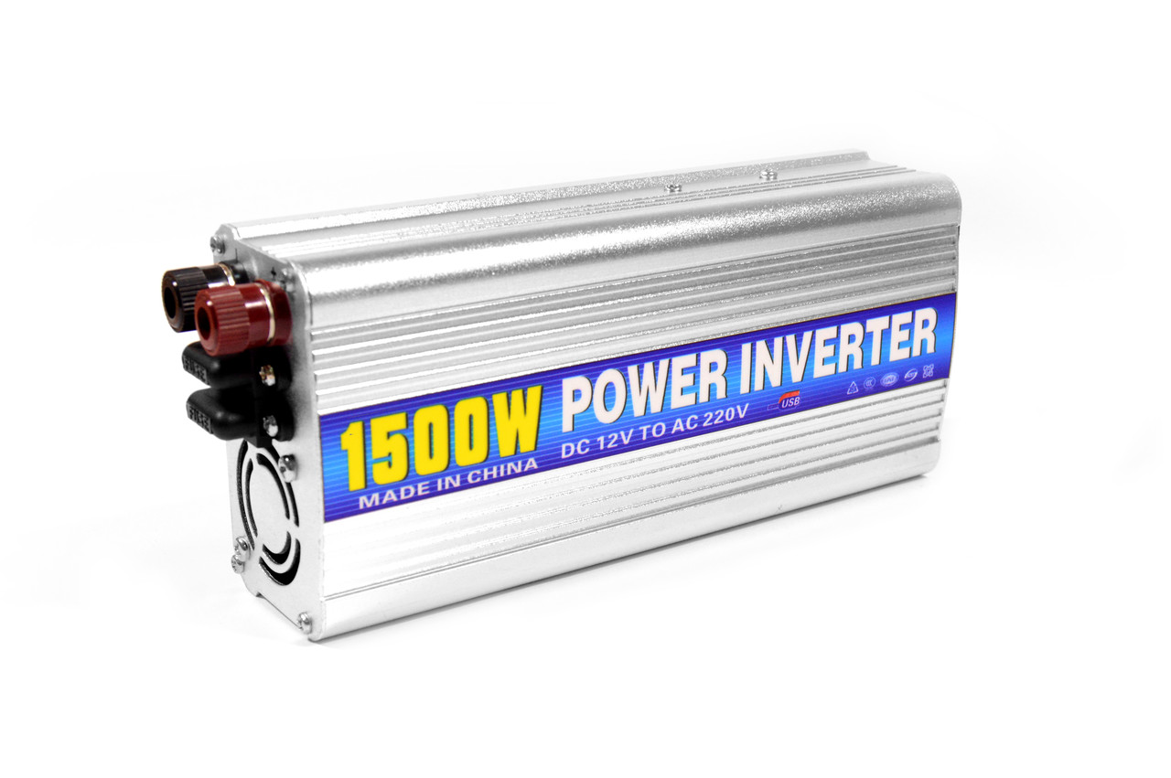 Інвертор 1500W 12V Перетворювач струму AC/DC