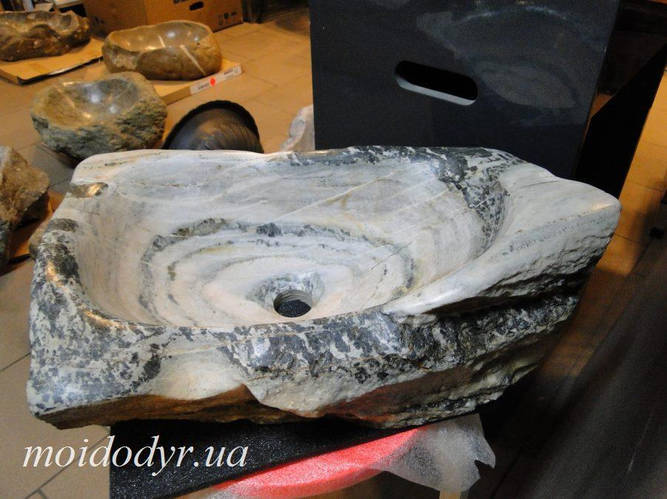 Купить Умывальник эксклюзивный из природного камня (раковина) 550 мм х ...