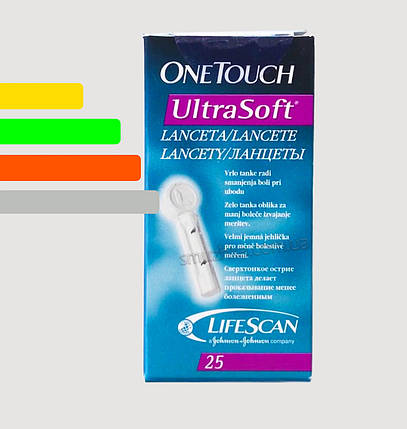 Ланцети OneTouch Ultra Soft 25 шт. Ван Тач Ультра Софт, фото 2