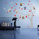 Інтер'єрна вінілова наклейка Дерево з рамками (сіме дерево для фотографій на стіну), фото 4