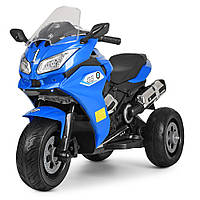 Детский мотоцикл BMW (2 мотора по 35W, 2 аккум, MP3, TF ,USB) Bambi M 3688EL-4 Синий