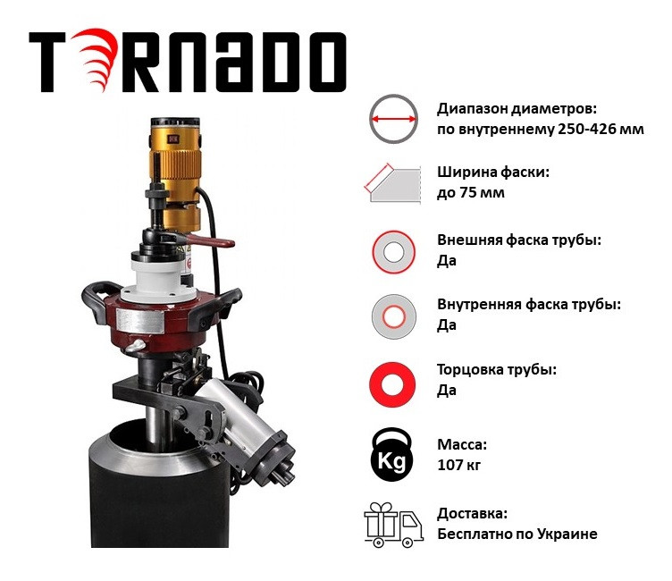 Агрегат для зняття фаски на трубах ТВМ-426-2
