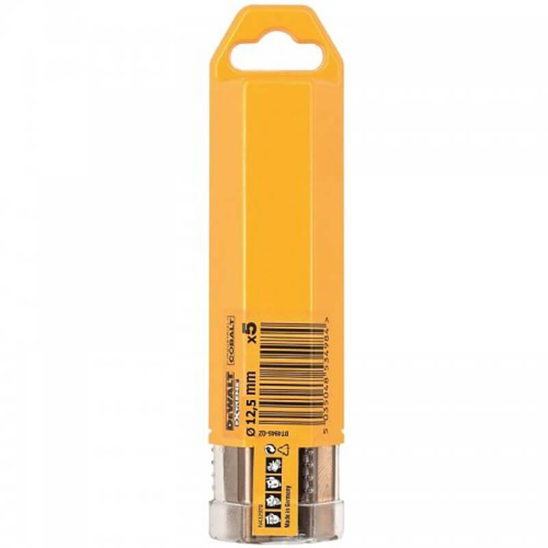 Свердло по металу EXTREME2 кобальтовое HSS-CO 12.5x151x98 мм упаковка 5 штук DeWALT DT4948