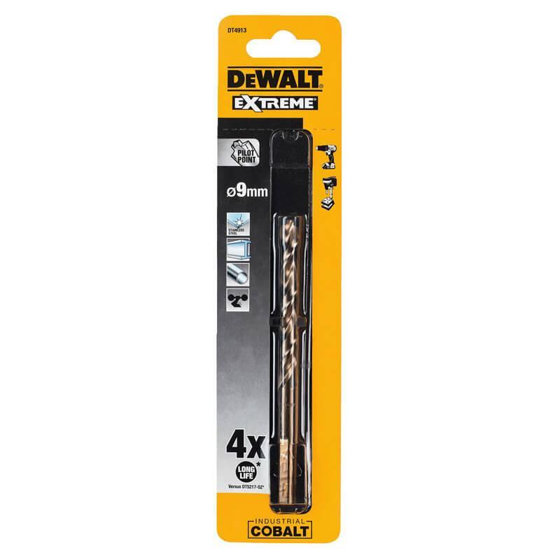 Свердло по металу EXTREME2 кобальтовое HSS-CO 9x125x78 мм DeWALT DT4913