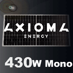Сонячна батарея 450 Вт моно, AXM144-9-166-450, AXIOMA energy, 9BB half cell