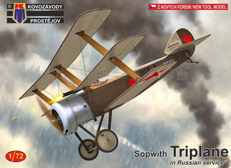 Пластикова модель 1/72 Kovozavody Prostejov 0182 Британський винищувач Sopwith Triplane “Russian”