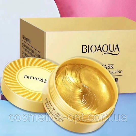Висококонцентровані патчі для очей з золотом BioAqua Golden Eye Luxe Eye Mask , 60 шт
