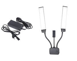 Подвійний світлодіодний лампа AL-45X double arms LED fill light з тримачем для телефону, фото 2