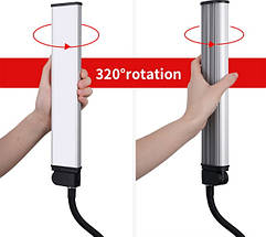 Подвійний світлодіодний лампа AL-45X double arms LED fill light з тримачем для телефону, фото 2